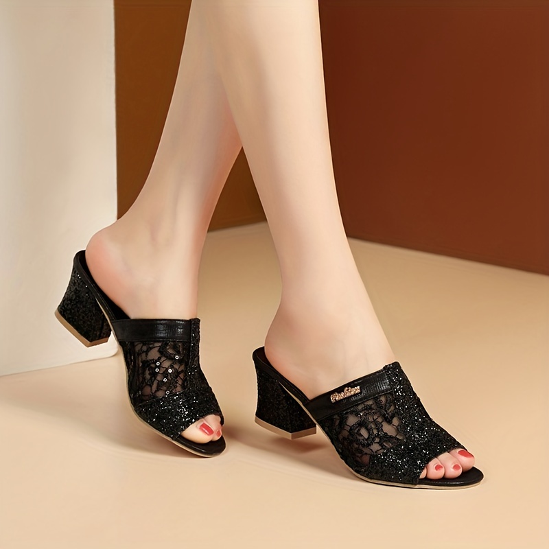 😍Last Day 50% OFF😍 - Women's Glitter Sequins Decor Sandals