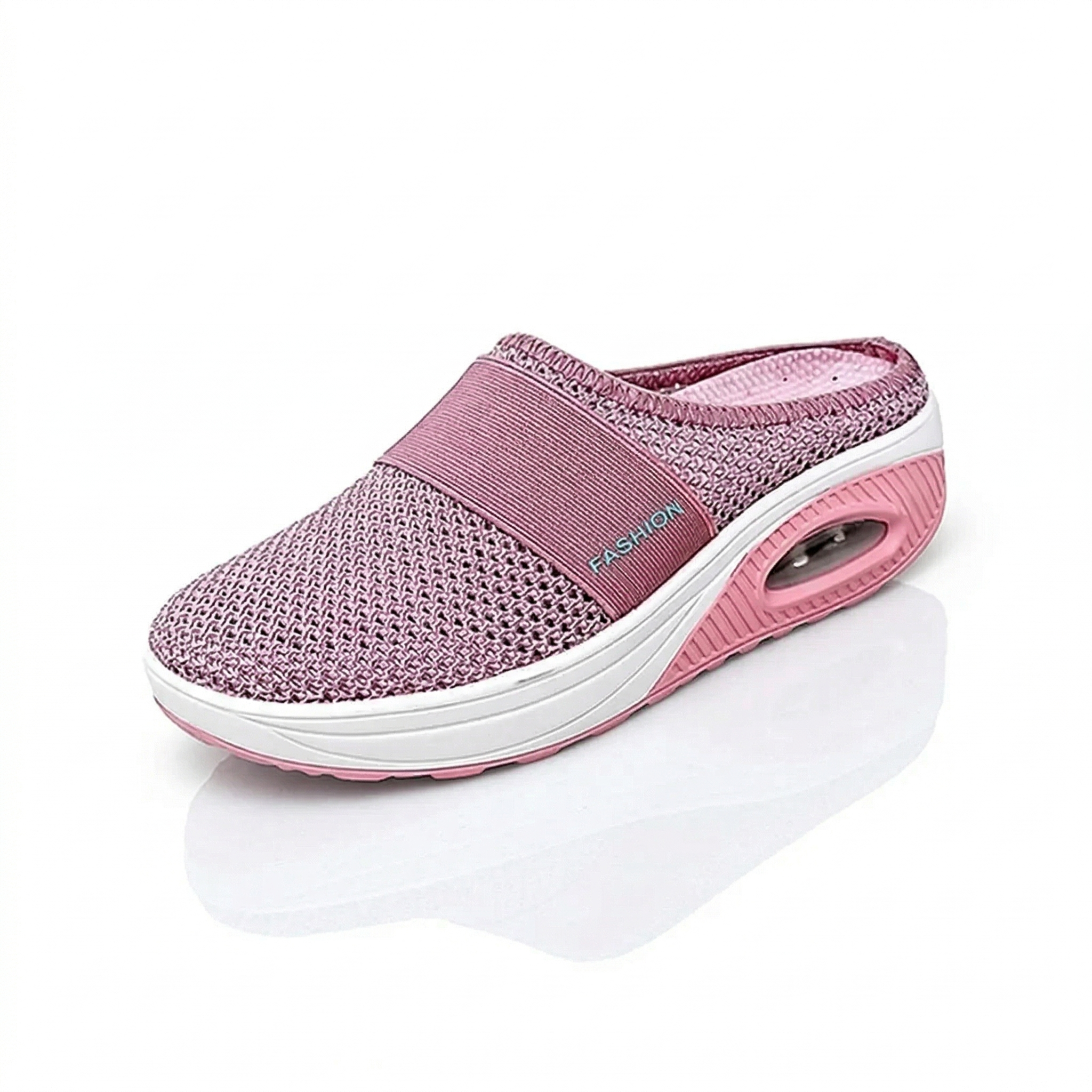 Diabetic Air-Cushion Slip-On Walking Shoes, Orthopedic Diabetic Slippers, with Arch-Support for Women