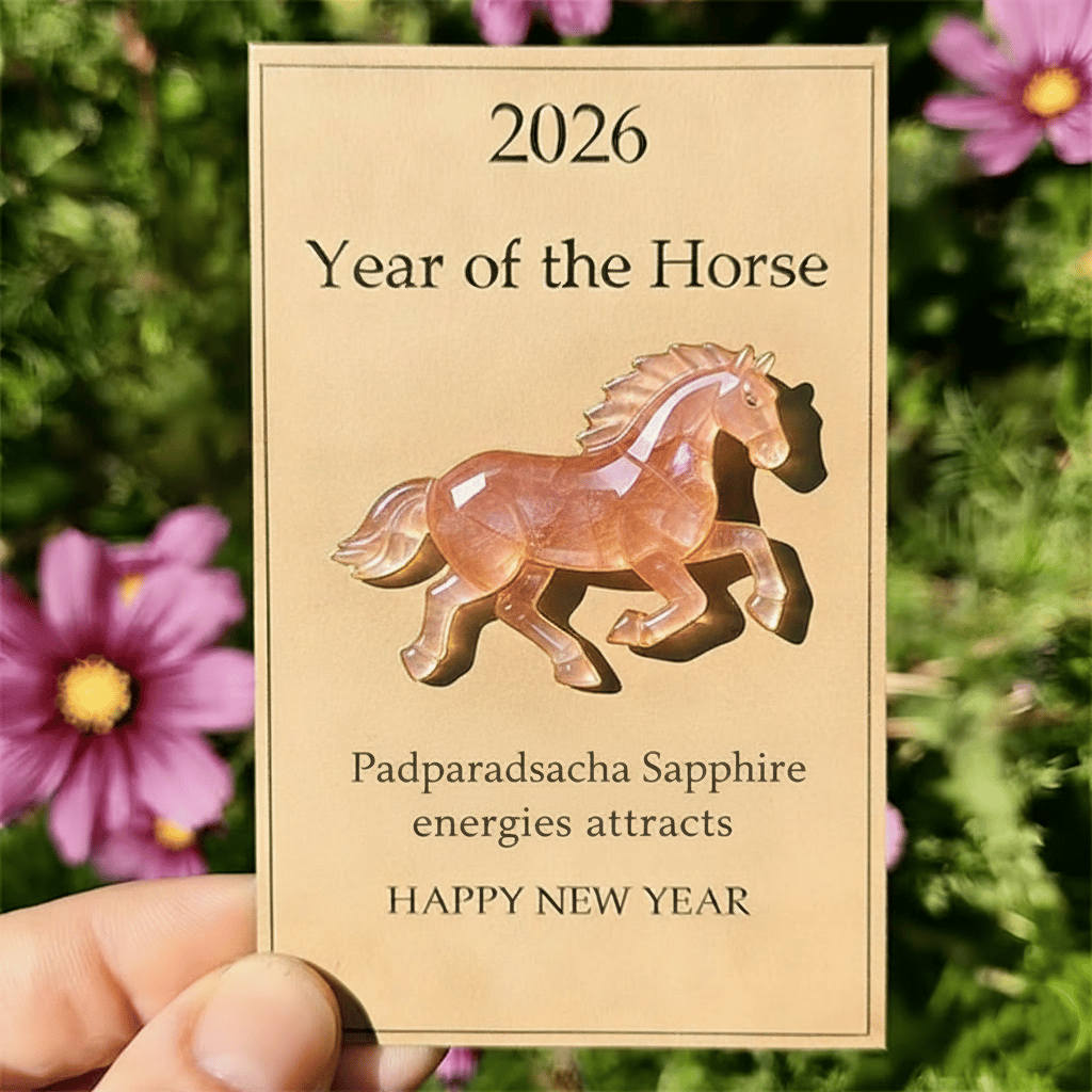 🌅🐎 2026 Year of the Horse: Padparadscha Sapphire Glow — Symbol of Romance & Rare Beauty