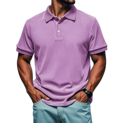 MARCO LUCA | Men's loose short-sleeved lapel shirt