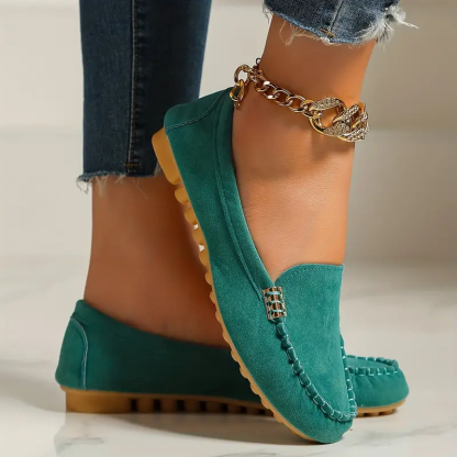🔥Christmas Hot Sale🔥Orthoture's Round-Toe Flats,Breathable Orthopedic Slip On Walking Shoes-caipcmall
