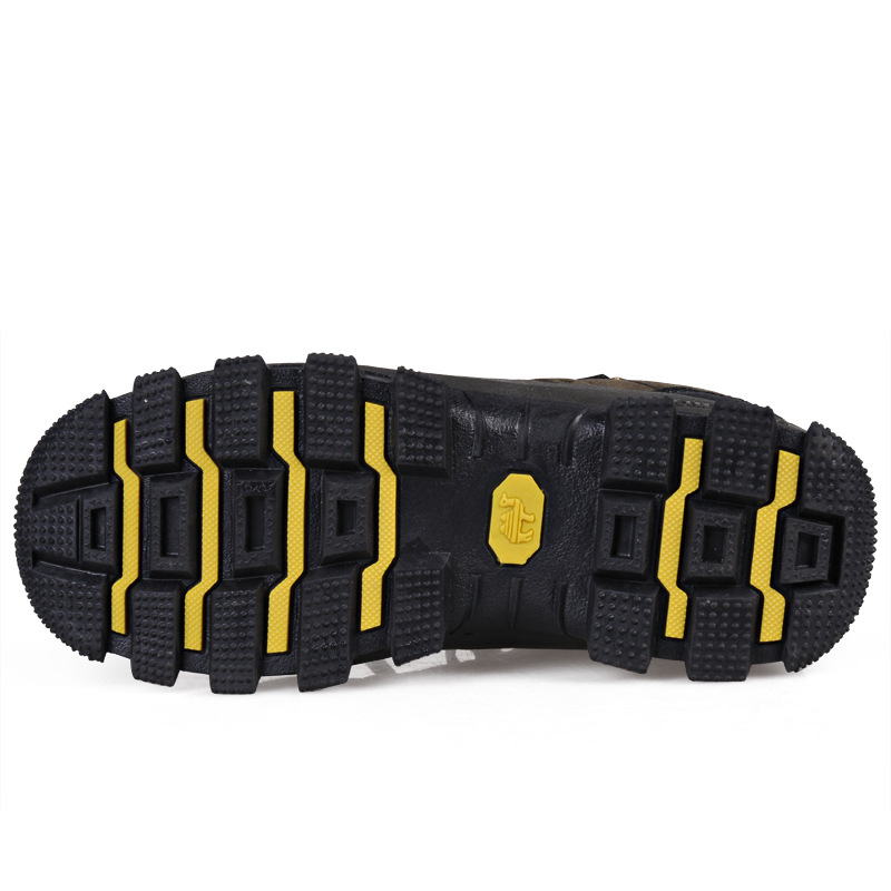 Men's Waterproof Protective Lightweight Cushioned Roomy Fit Pressure-Relief Safety Hiking Shoes