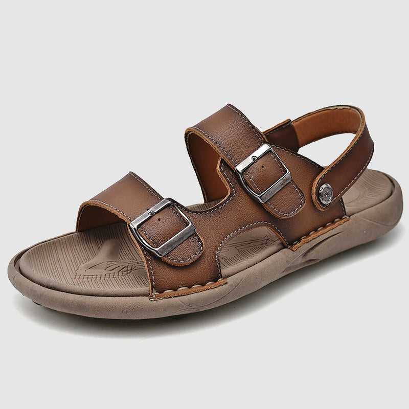 Jack Washington Genuine Leather Sandals-caipcmall