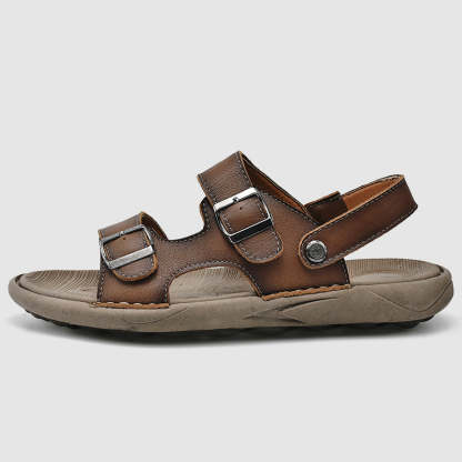 Jack Washington Genuine Leather Sandals-caipcmall