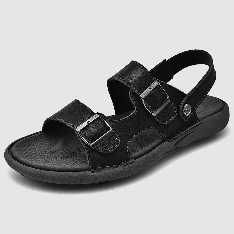 Jack Washington Genuine Leather Sandals-caipcmall