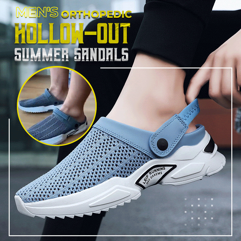 Men's Orthopedic Hollow-out Summer Sandals-caipcmall