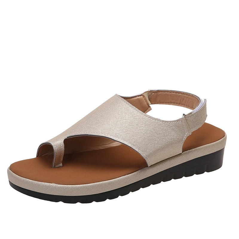 2023 Womens Summer Peep Super Comfortable Vintage Leather Sandals