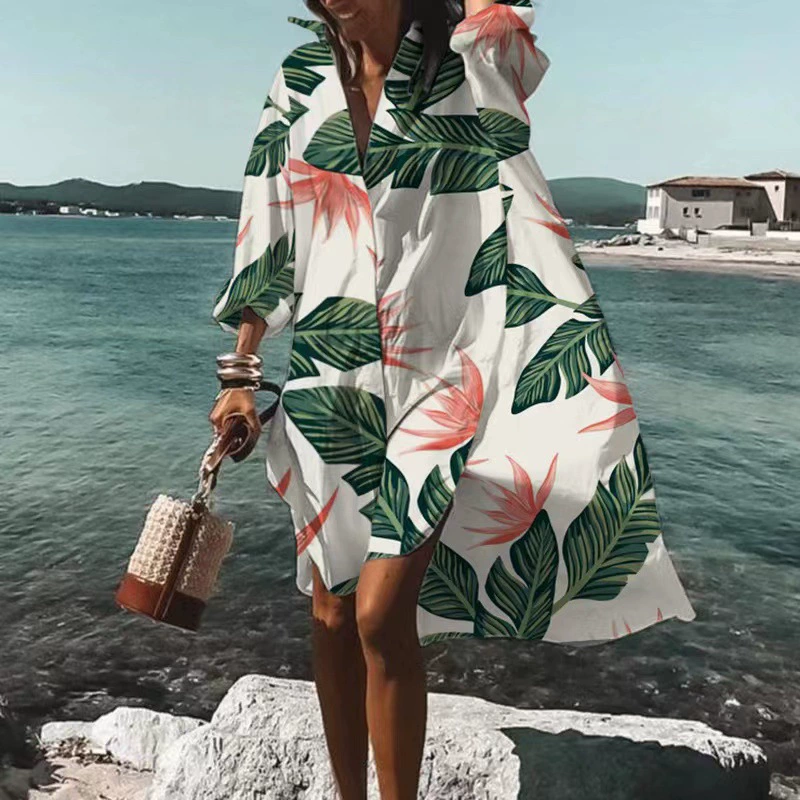 New summer casual printed dress