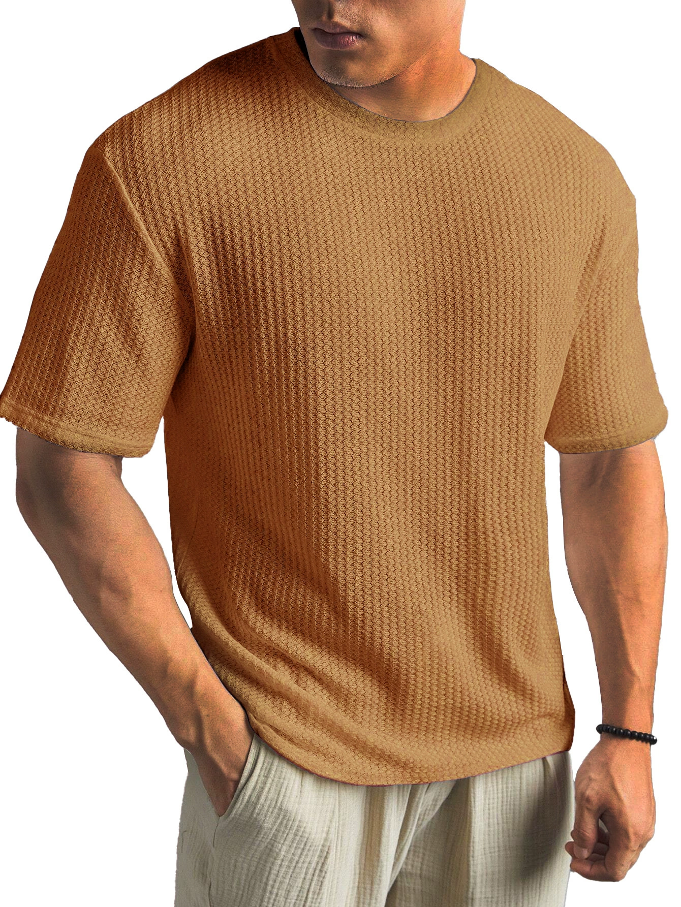 MARCO LUCA | Men's summer cotton short-sleeved casual T-shirt