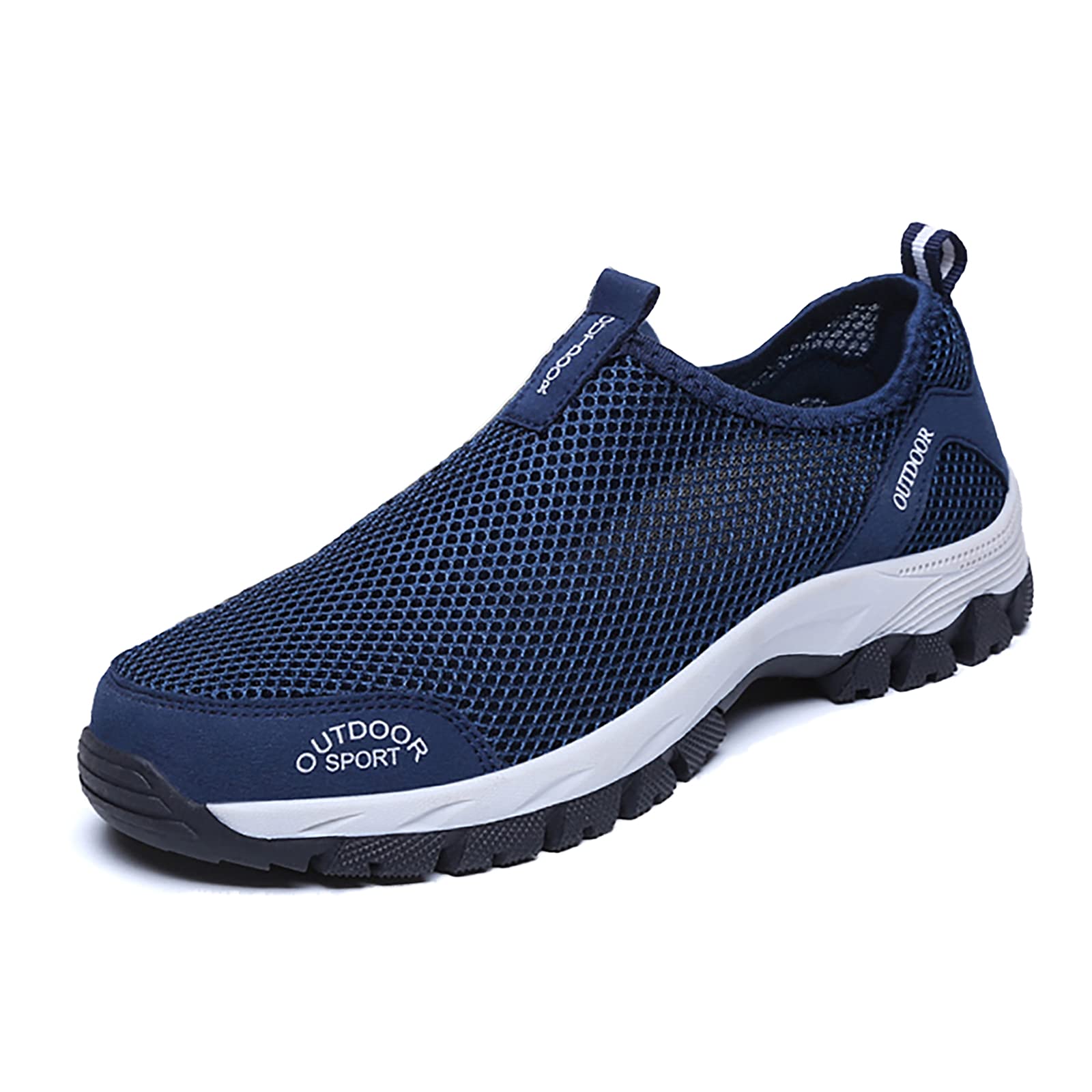 Men's Comfy Summer Hollow Out Breathable Mesh Casual Walking Shoes-caipcmall