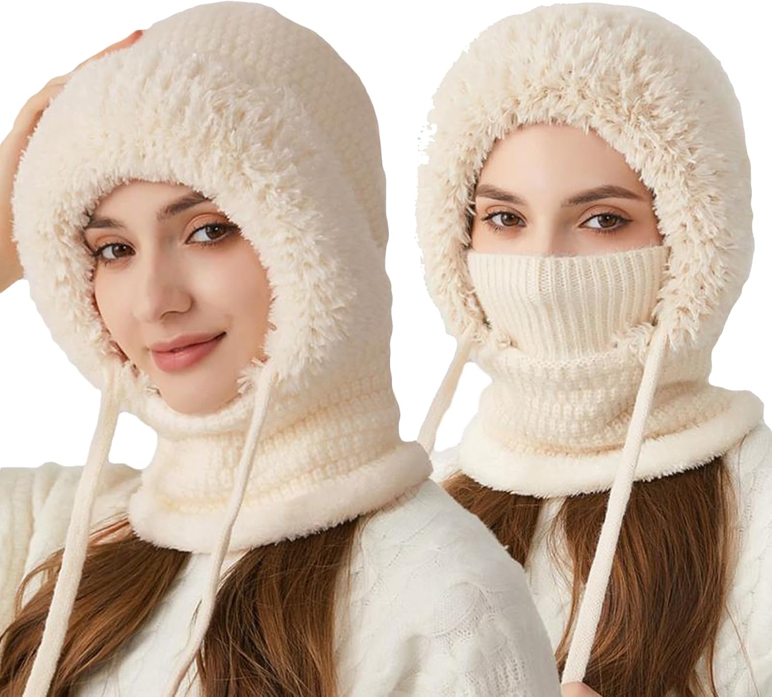 3 in 1 Beanie Hat with Scarf and Mask