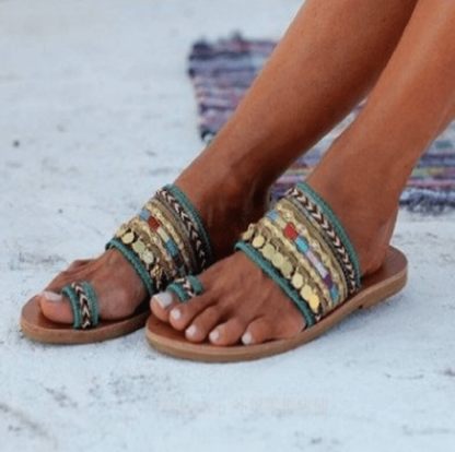 2024 Boho Style Toe Ring Sandals