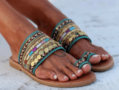 2024 Boho Style Toe Ring Sandals