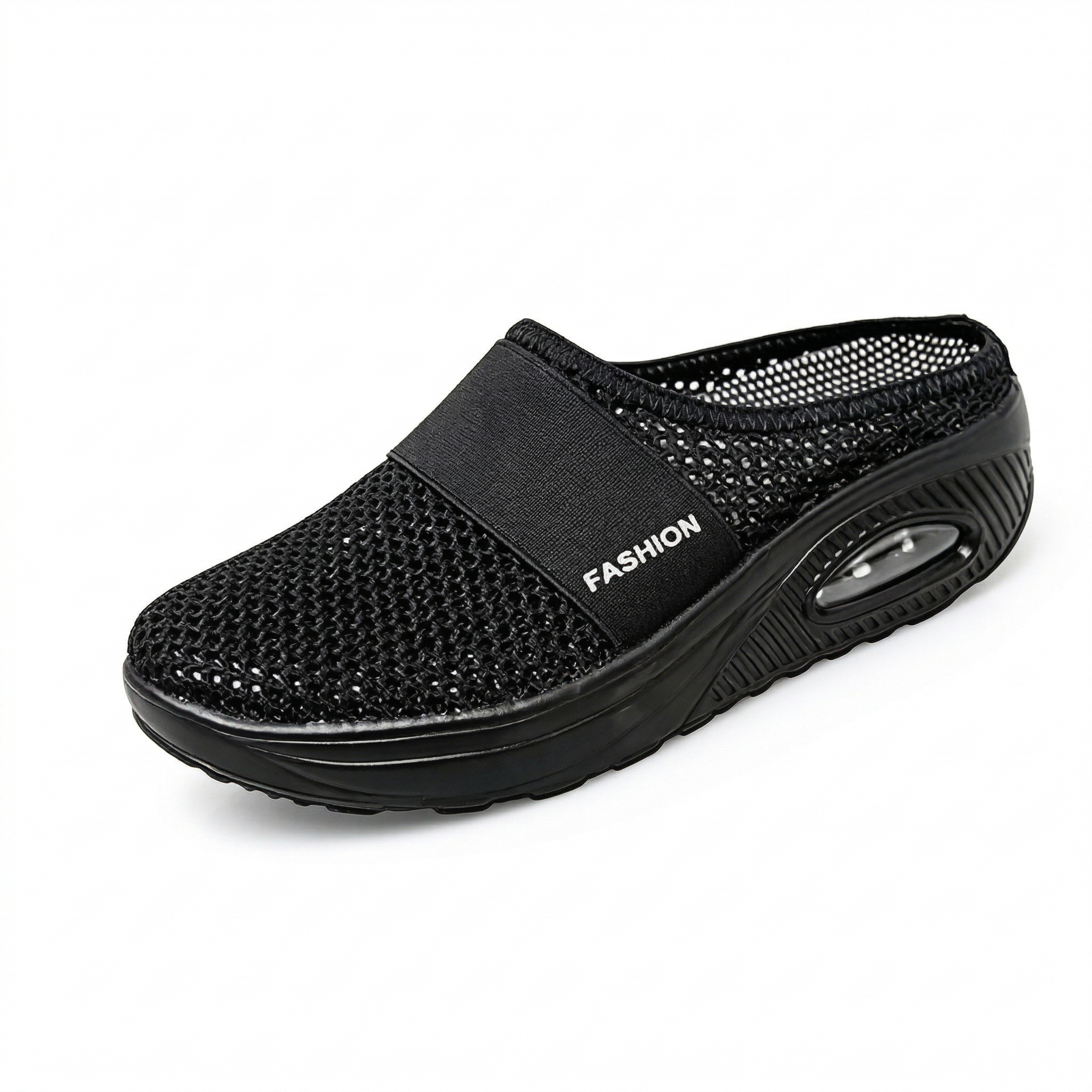 Diabetic Air-Cushion Slip-On Walking Shoes, Orthopedic Diabetic Slippers, with Arch-Support for Women