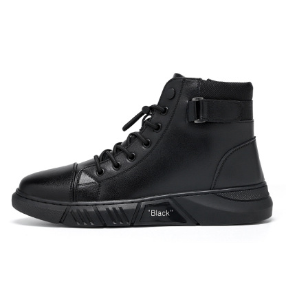 Men's Casual Versatile Genuine Leather Ankle Boots-caipcmall