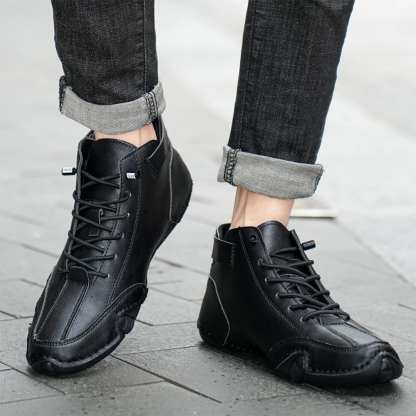 New fashionable short lace-up boots for men and women-caipcmall