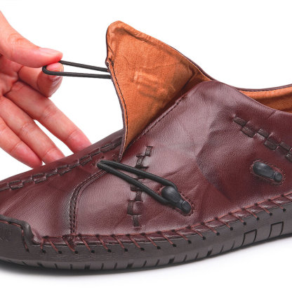 2023S Mens Genuine Leather Comfy Soft Sole Slip On Loafers-caipcmall