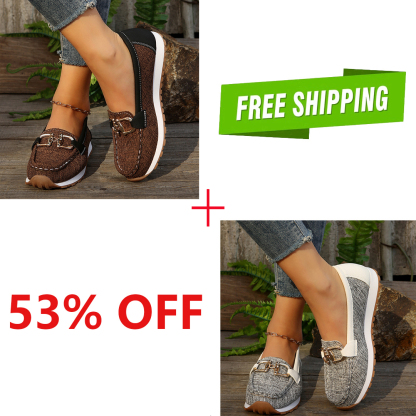 🔥LAST DAY 70% OFF - Women Comfortable Chain Decor Casual Walking Shoes-caipcmall