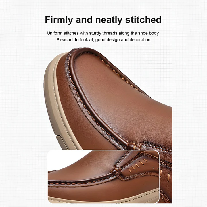 💥50% OFF⏳Men's Comfortable Arch Support Slip-On Leather Loafers