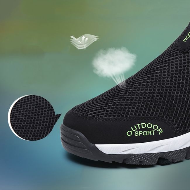 Men's Comfy Summer Hollow Out Breathable Mesh Casual Walking Shoes-caipcmall