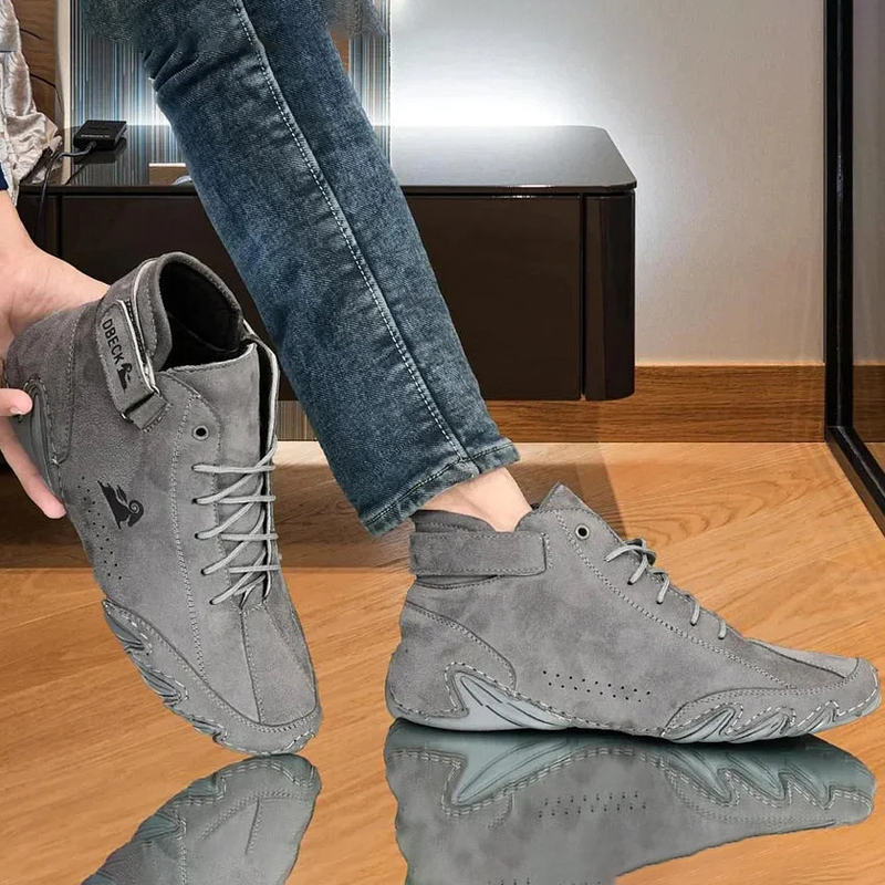 New fashionable short lace-up boots for men and women-caipcmall
