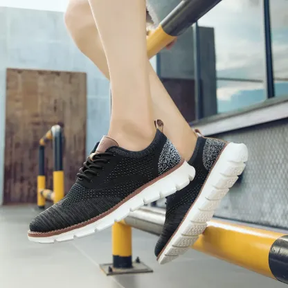 🔥Last Day Promotion 70% OFF 🎁 Men's Breathable Flyknit Sneakers - 6701-caipcmall