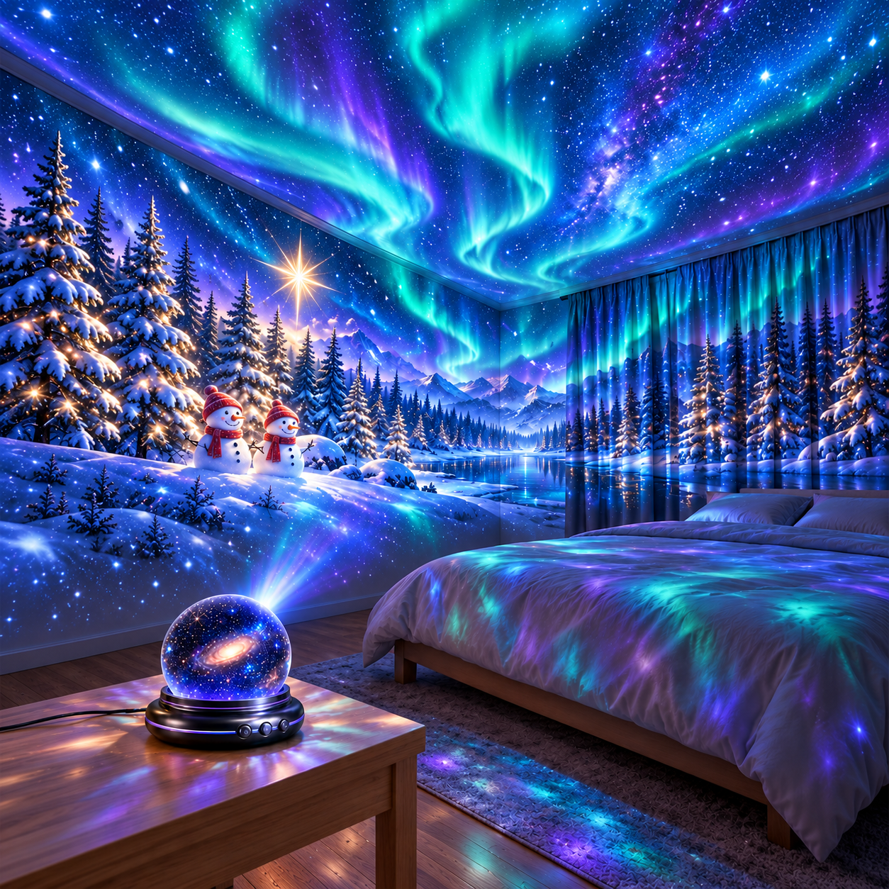 🌌5D Mini Galaxy Star Projector