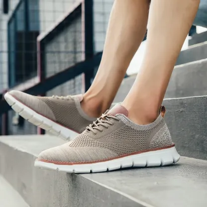 🔥Last Day Promotion 70% OFF 🎁 Men's Breathable Flyknit Sneakers - 6701-caipcmall