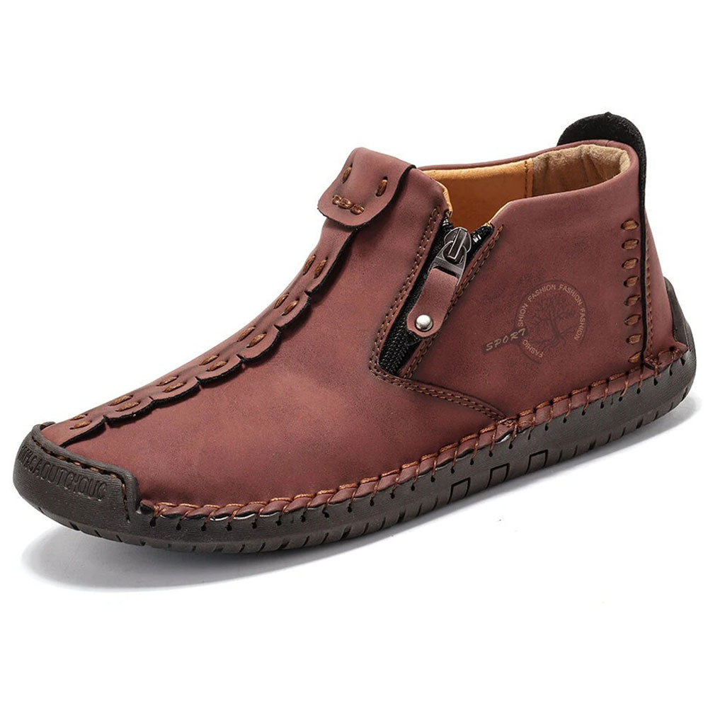Men's Outdoor Leisure Handmade Zipper Martin Boots(🔥Two Pairs Free Shipping🔥)-caipcmall