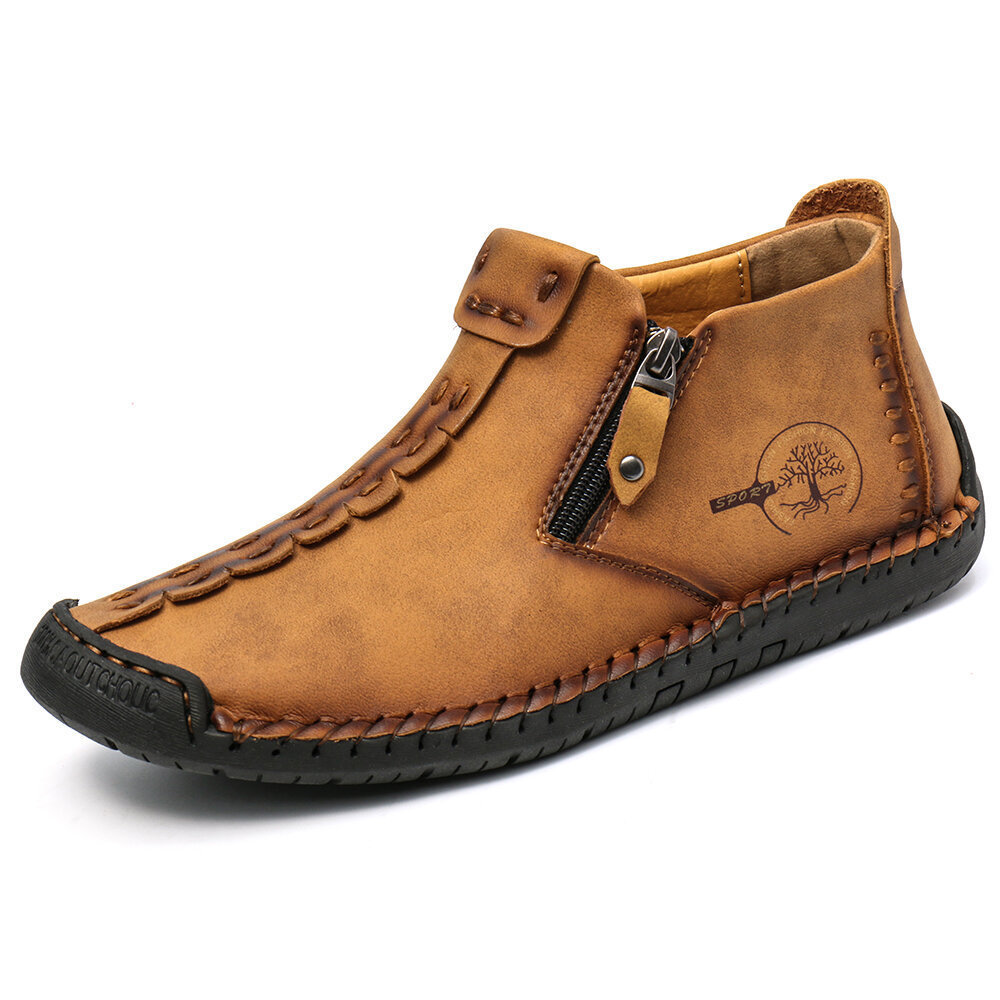 Men's Outdoor Leisure Handmade Zipper Martin Boots(🔥Two Pairs Free Shipping🔥)-caipcmall