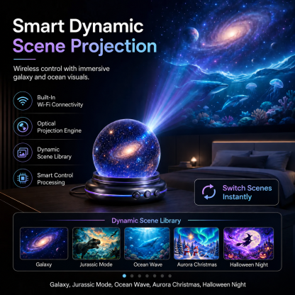 🌌5D Mini Galaxy Star Projector