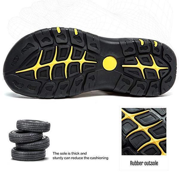 Men's Summer Breathable Leather Casual Outdoor Beach Sandals-caipcmall