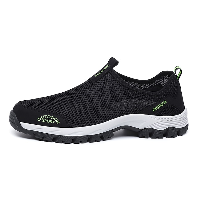 Men's Comfy Summer Hollow Out Breathable Mesh Casual Walking Shoes-caipcmall