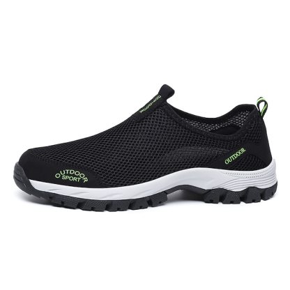 Men's Comfy Summer Hollow Out Breathable Mesh Casual Walking Shoes-caipcmall