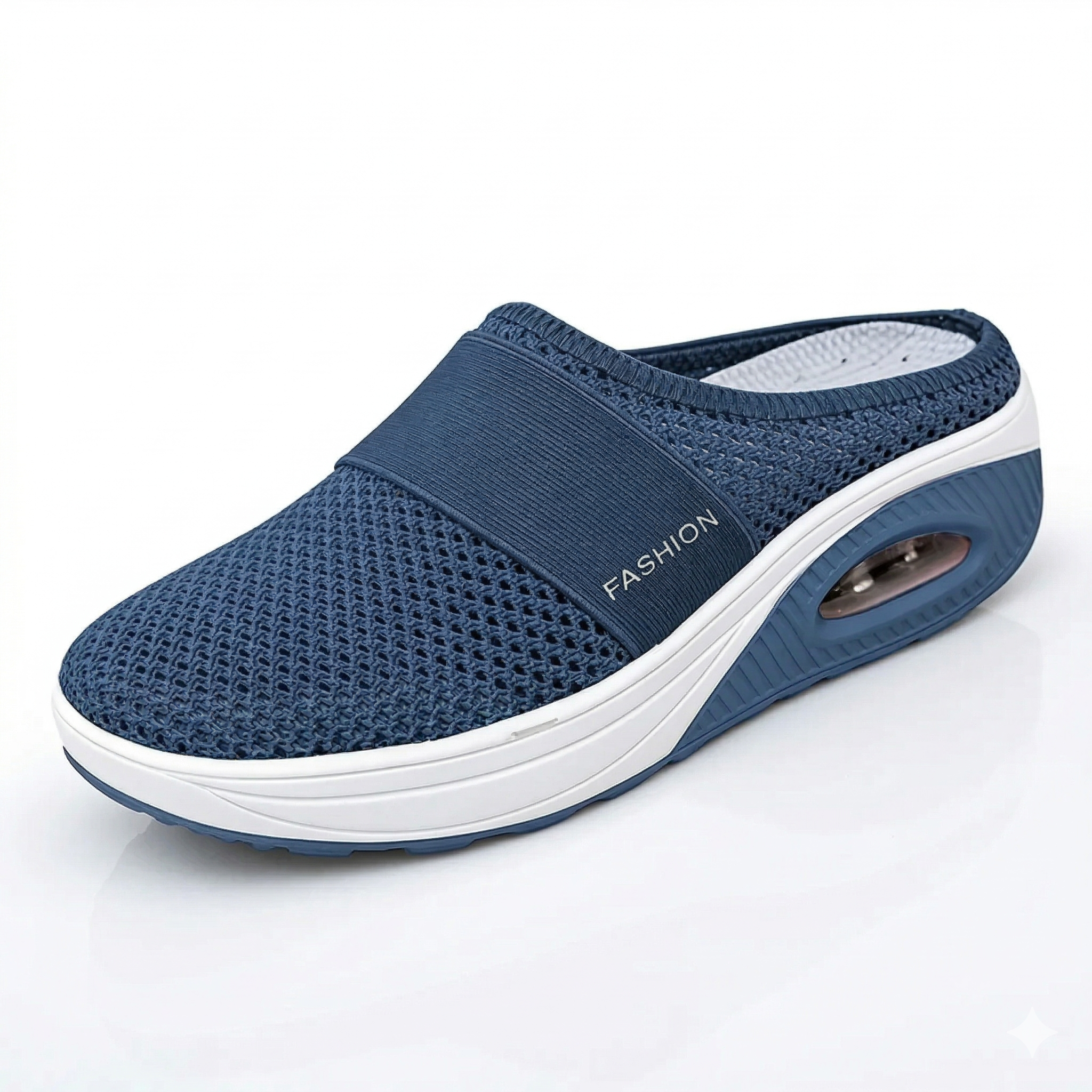 Diabetic Air-Cushion Slip-On Walking Shoes, Orthopedic Diabetic Slippers, with Arch-Support for Women