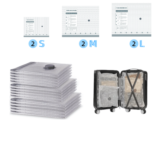 Wireless Portable Vacuum Storage Bag Set
