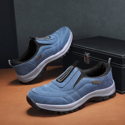 MEN'S EXTENDED WIDTH FOOT COMFORTABLE SNEAKERS WITH ARCH SUPPORT AND SHOCK ABSORPTION-caipcmall