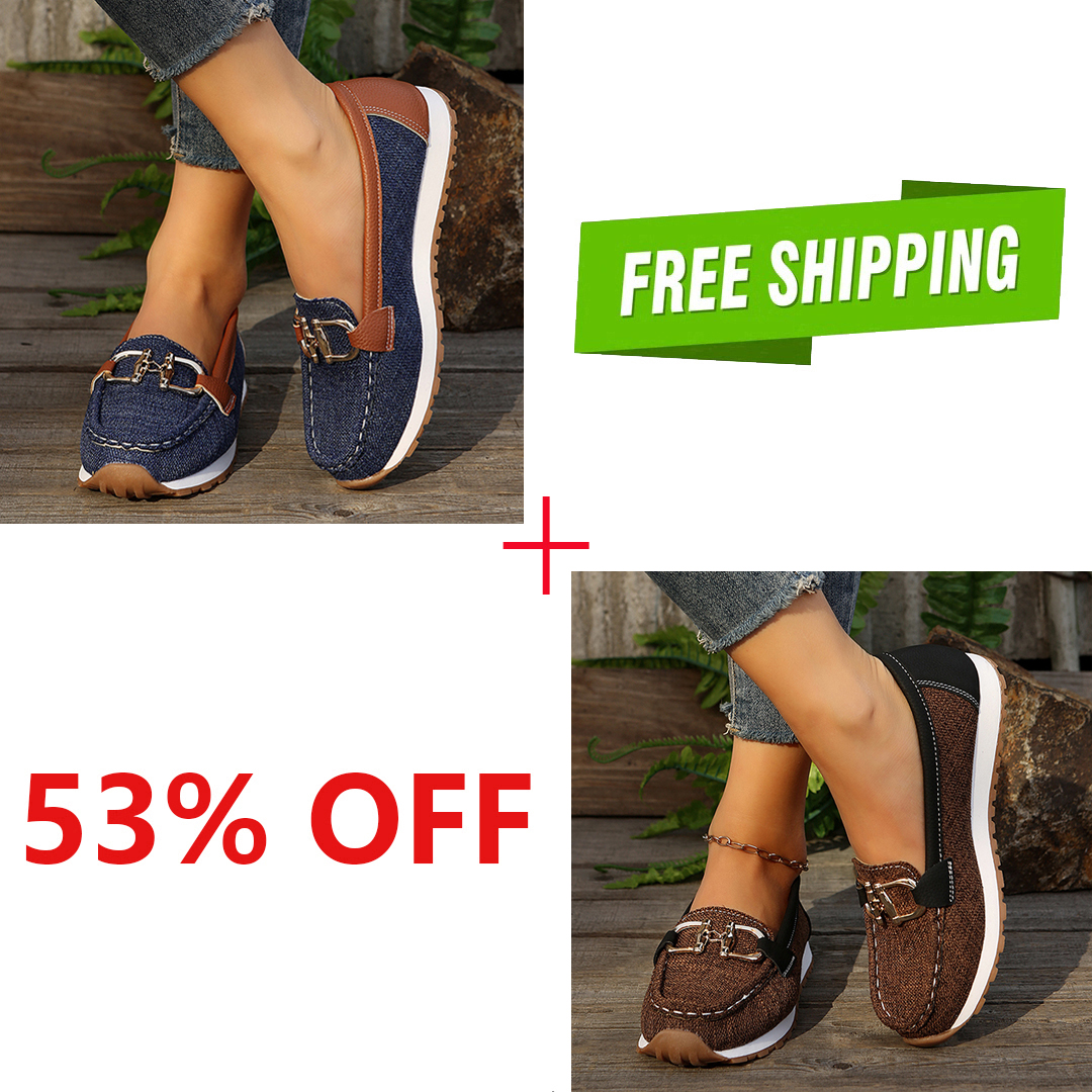 🔥LAST DAY 70% OFF - Women Comfortable Chain Decor Casual Walking Shoes-caipcmall