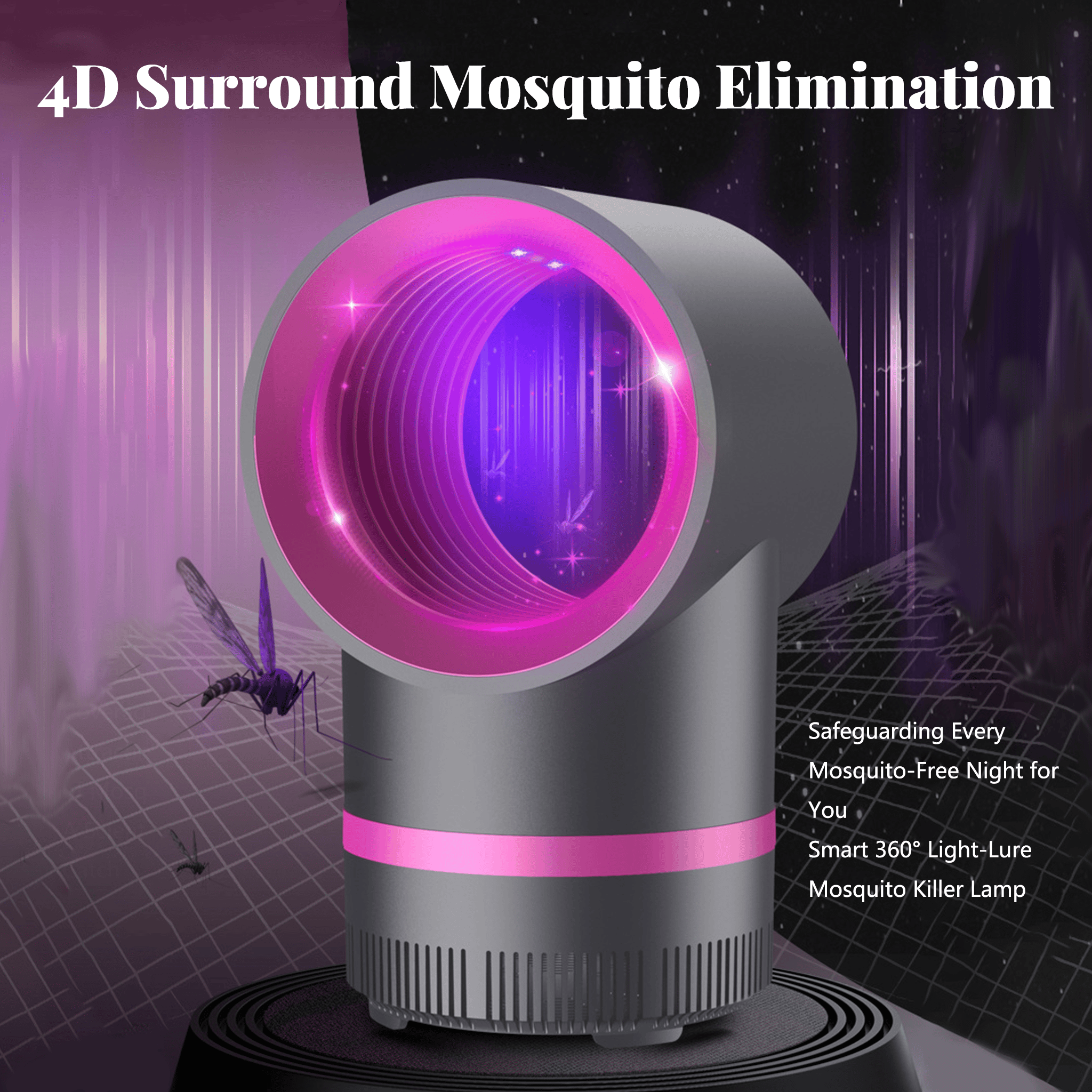 🔥Mother's Day Promotion🦟 Indoor Household Mosquito Killer Lamp — Plug-in Suction-Type Mosquito Trap