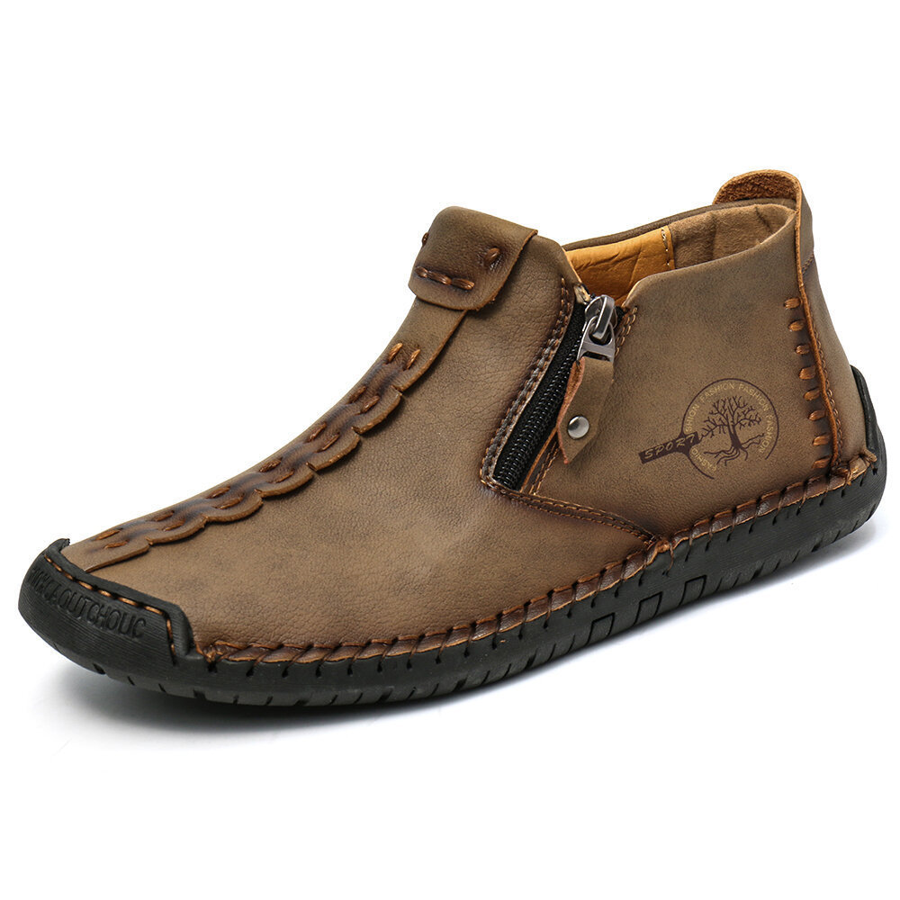 Men's Outdoor Leisure Handmade Zipper Martin Boots(🔥Two Pairs Free Shipping🔥)-caipcmall