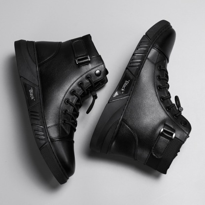 Men's Casual Versatile Genuine Leather Ankle Boots-caipcmall