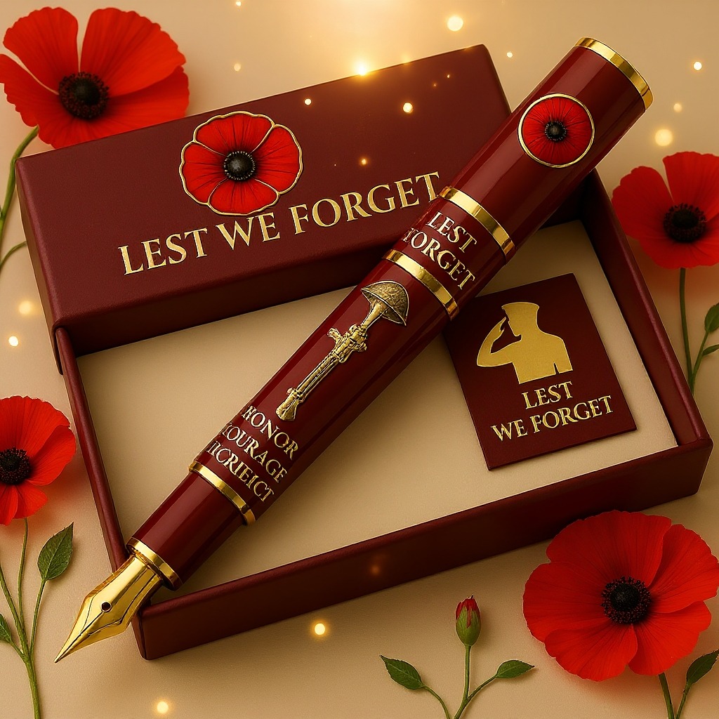 "Lest We Forget" Commemorative Fountain Pen 🥀🖋️