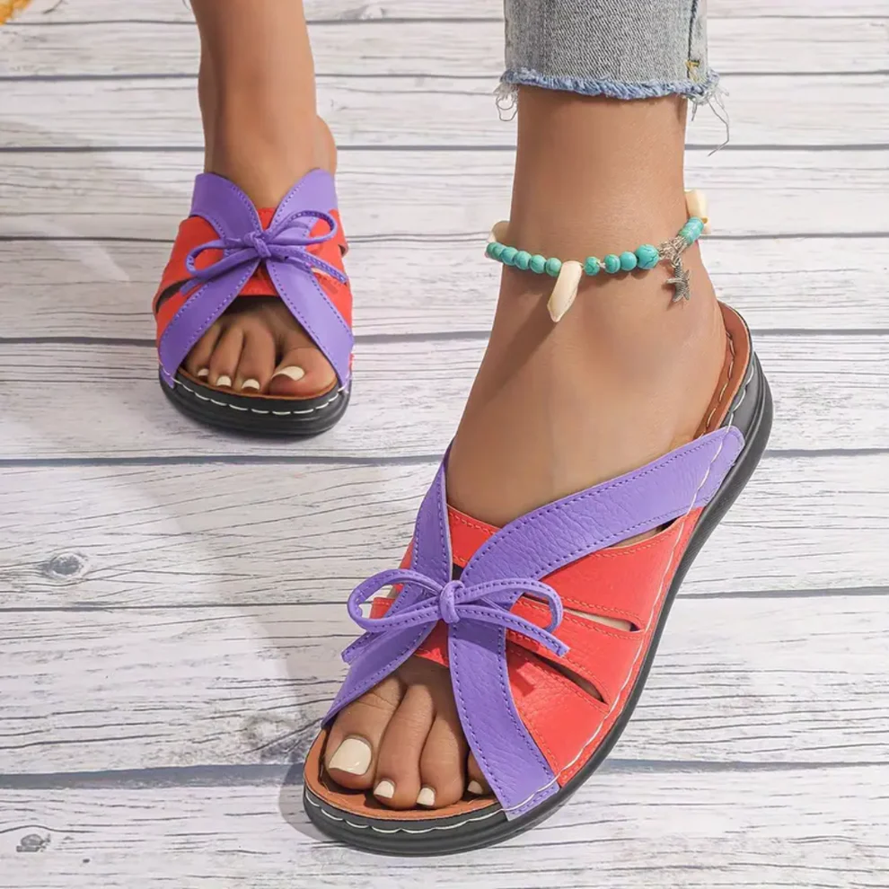 2024 Vintage Premium Orthopedic Open Toe Summer Wedges Platform Sandals