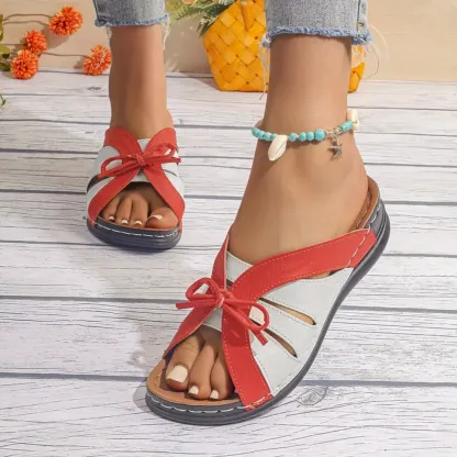 2024 Vintage Premium Orthopedic Open Toe Summer Wedges Platform Sandals