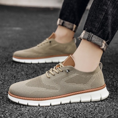 🔥Last Day Promotion 70% OFF 🎁 Men's Breathable Flyknit Sneakers - 6701-caipcmall