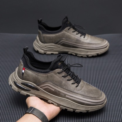 🔥Last Day Promotion 70% OFF 🎁 Men's Casual Leather Good Arch Support & Non-slip Outdoor Breathable Walking Shoes-caipcmall