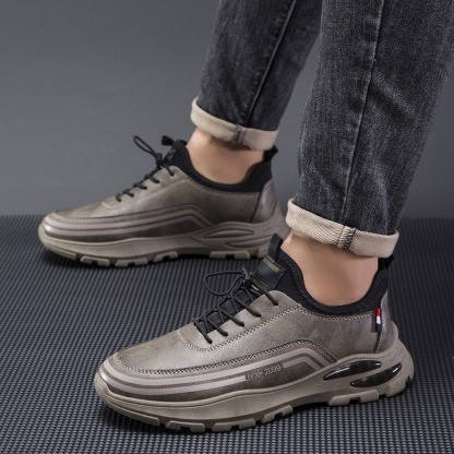 🔥Last Day Promotion 70% OFF 🎁 Men's Casual Leather Good Arch Support & Non-slip Outdoor Breathable Walking Shoes-caipcmall