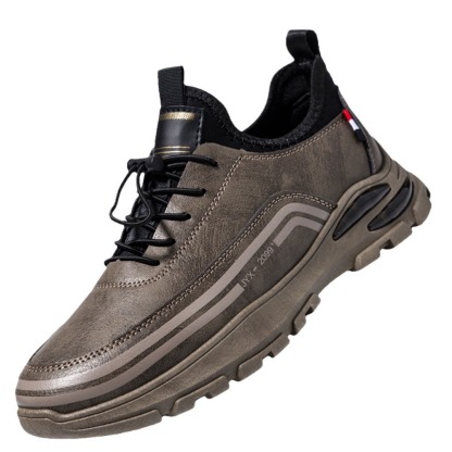 🔥Last Day Promotion 70% OFF 🎁 Men's Casual Leather Good Arch Support & Non-slip Outdoor Breathable Walking Shoes-caipcmall