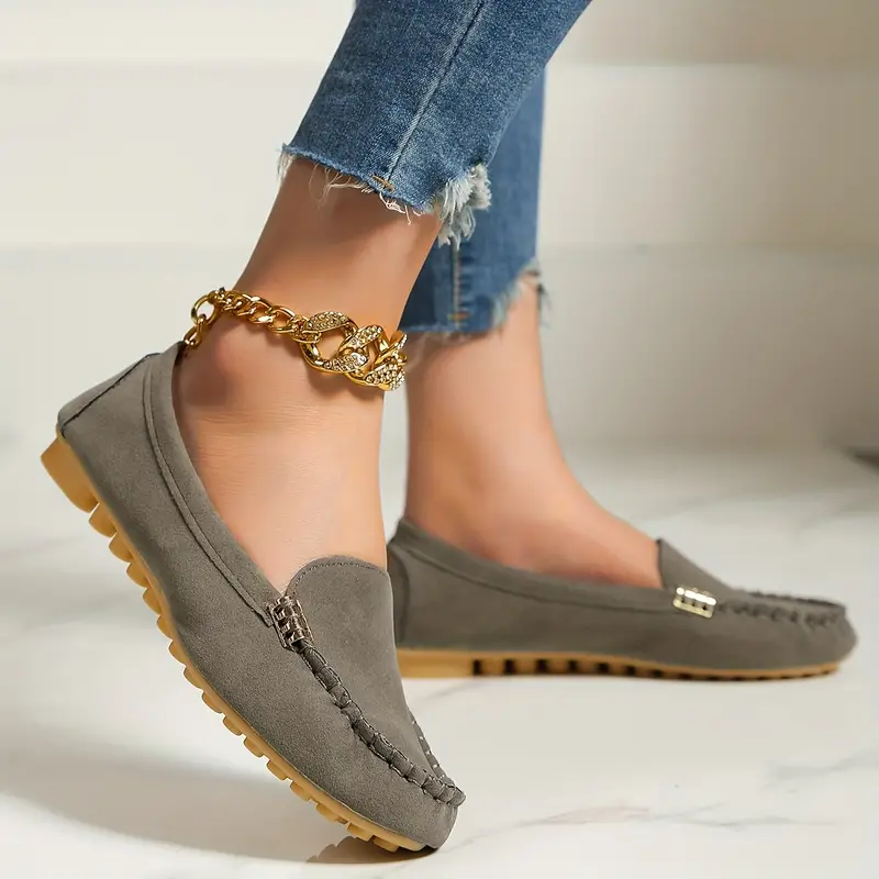 🔥Christmas Hot Sale🔥Orthoture's Round-Toe Flats,Breathable Orthopedic Slip On Walking Shoes-caipcmall