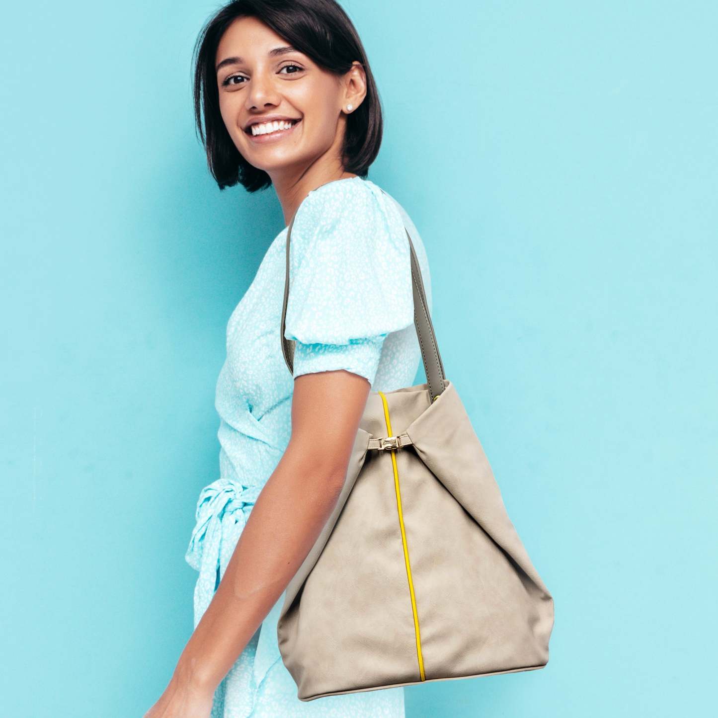 Two-tone Colour Shoulder bag -update-yx003